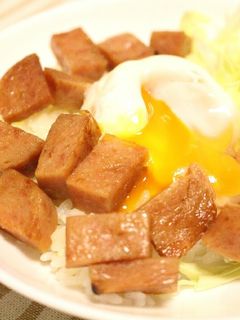 ✿簡単ランチ✿温玉とろ〜りスパム丼-レシピのメイン写真