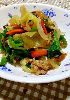 調理室ヨリ〜ピーマン入り☆野菜炒め-レシピのメイン写真