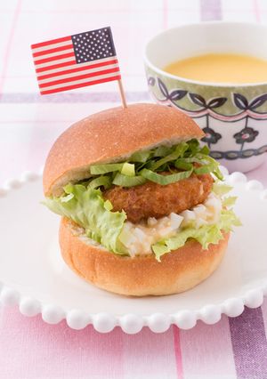 エビカツバーガー 糖質制限 ダイエット-レシピのメイン写真