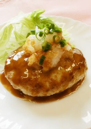 れんこん入り♪和風ハンバーグ-レシピのメイン写真