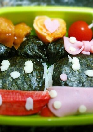 簡単キャラ弁☆ミッキー&ミニー♥-レシピのメイン写真
