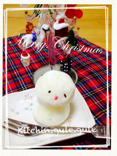 クリスマスは雪見大福で、雪だるま作ろう♪-レシピのメイン写真