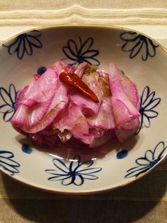 紅しぐれ大根×納豆昆布の千枚漬け♪-レシピのメイン写真