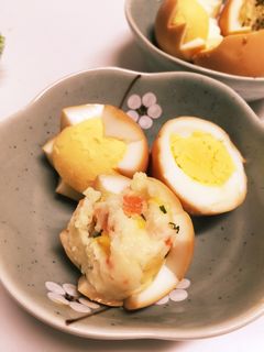 ゆで卵の醤油漬け-レシピのメイン写真
