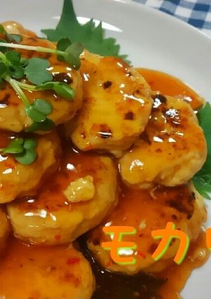 簡単!ふわふわ♪豆腐つくね☆ピリ辛中華風-レシピのメイン写真