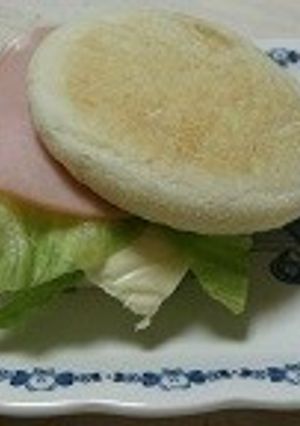 はさむだけ!!ハム・チーズマフィン-レシピのメイン写真