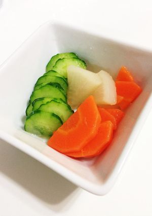 幼児食に☆だしで作る野菜の浅漬け-レシピのメイン写真
