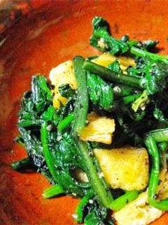 パパッと胡麻和え 春菊と油揚げ編-レシピのメイン写真