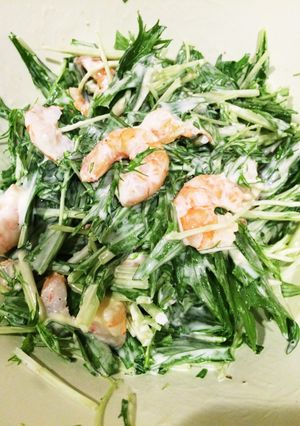 エビと水菜のサラダ-レシピのメイン写真