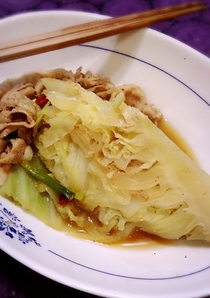 あったまるキャベツと豚肉の辛味噌蒸し-レシピのメイン写真