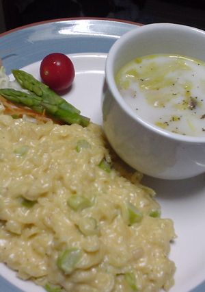 アスパラーメンチーズ♪-レシピのメイン写真