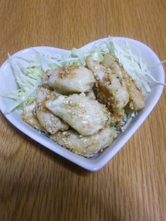 ささみの柚子胡椒マヨ炒め-レシピのメイン写真