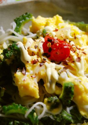 そうめんとゴーヤのチャンチャンぷるぅ～-レシピのメイン写真