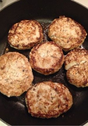 鯵と豆腐とごぼうのハンバーグ（覚え書き）-レシピのメイン写真