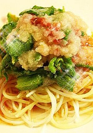 大根おろしと梅肉のあっさりパスタ-レシピのメイン写真