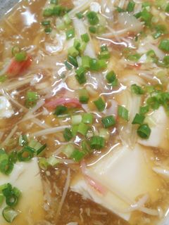 簡単☆豆腐のエノキとカニカマ餡煮-レシピのメイン写真