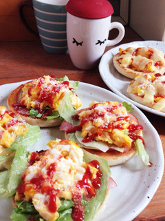 ピザ風 オープンサンド-レシピのメイン写真