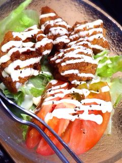 残った唐揚げリメイク!簡単ロコモコ丼風-レシピのメイン写真