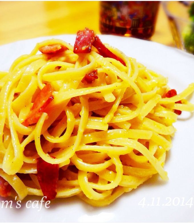 ボッテリカルボナーラ(^з^) ☆ by mcafe7372 【クックパッド】 簡単