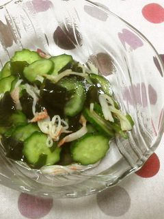 きゅうりとわかめの酢の物-レシピのメイン写真