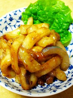 コッテリ甘辛☆あけびの皮の味噌炒め-レシピのメイン写真