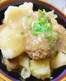 ごま肉団子とジャガイモの中華煮