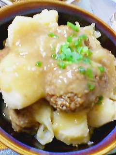 ごま肉団子とジャガイモの中華煮-レシピのメイン写真
