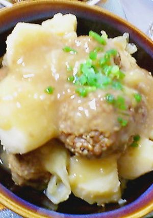 ごま肉団子とジャガイモの中華煮-レシピのメイン写真