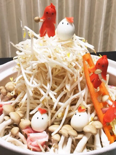 たっぷりもやし☆簡単デコ鍋-レシピのメイン写真