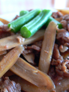 ☆麺つゆDEごぼうと牛肉のしぐれ煮☆-レシピのメイン写真