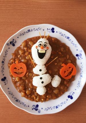 オラフカレー♡ハロウィン-レシピのメイン写真