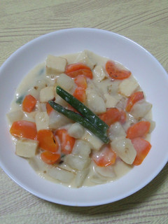 かぶと高野豆腐の具だくさんミルクスープ-レシピのメイン写真