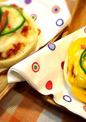 ツナトマトソースのピザマフィン-レシピのメイン写真