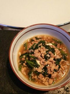 豚ミンチとほうれん草のあんかけ豆腐-レシピのメイン写真