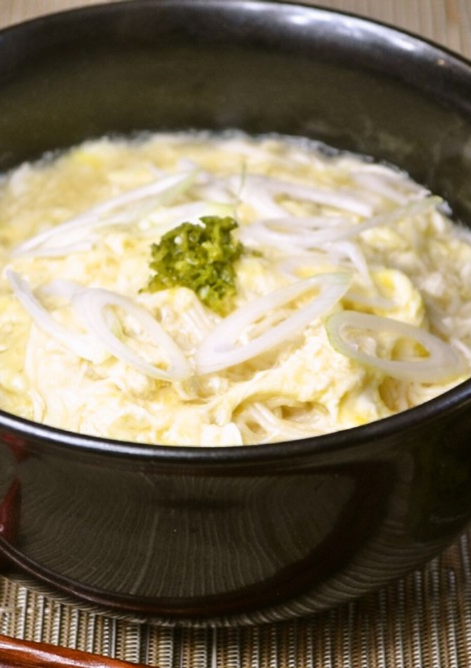 かきたま にゅうめん　柚子こしょう添え-レシピのメイン写真