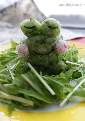 大根おろしアート♪かえるちゃん♪-レシピのメイン写真
