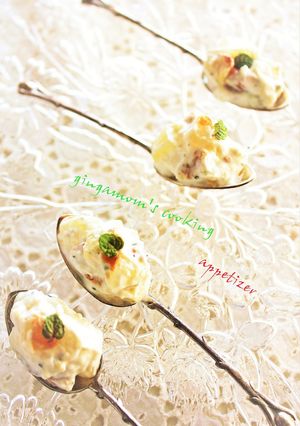 水切りヨーグルト・Bチーズ・洋梨の前菜-レシピのメイン写真