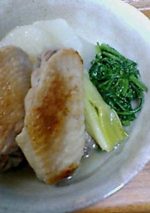手羽先と大根のあっさり塩煮込み-レシピのメイン写真