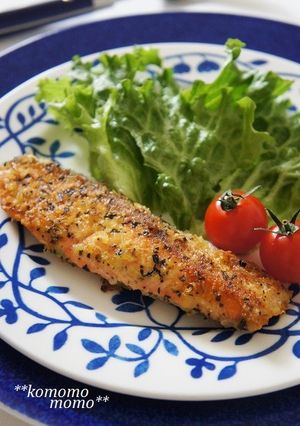 *鮭のバジルチーズパン粉焼き*-レシピのメイン写真