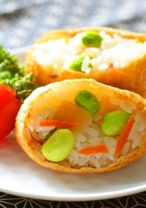 簡単♪えだ豆のいなり寿司＊お弁当にも◎-レシピのメイン写真
