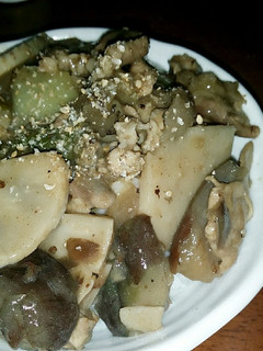 地味だけど美味い!豚肉と茄子と筍の中華丼-レシピのメイン写真