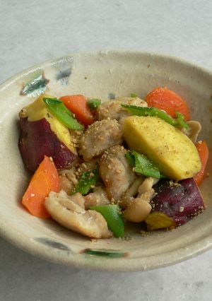 鶏肉とさつまいものみそ煮-レシピのメイン写真