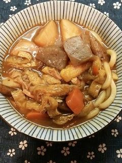 筑前煮でリメイク♪和風カレーうどん-レシピのメイン写真