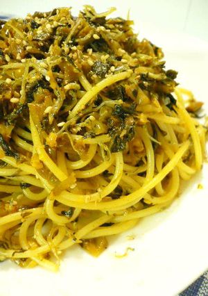 高菜とじゃこのスパゲッティー-レシピのメイン写真