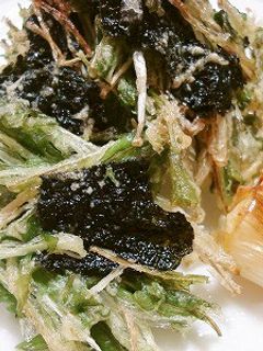 海苔と水菜がスナックみたいな、かき揚げ-レシピのメイン写真
