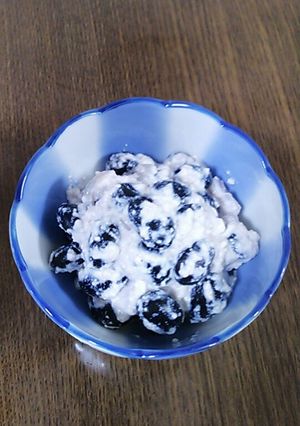 蒸し黒豆の白和え♪-レシピのメイン写真