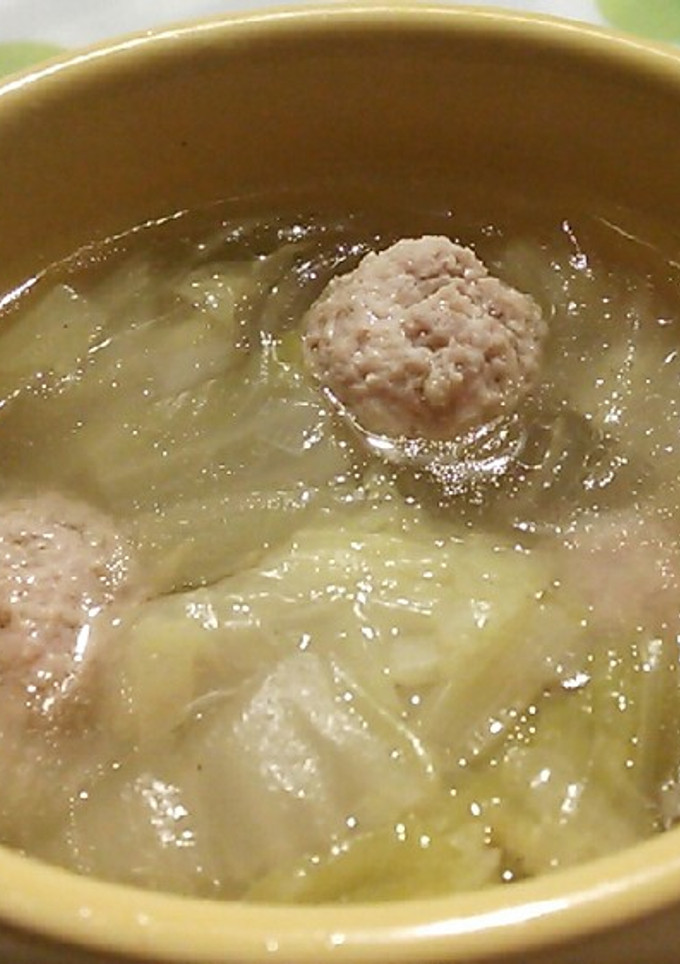 簡単☆白菜と肉だんごのスープ-レシピのメイン写真