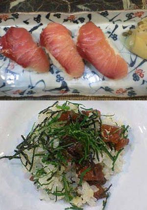 ぶりの寿司2種♪にぎり寿司とヅケちらし!-レシピのメイン写真