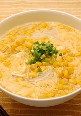 あったか｜もろこしあんかけにゅうめん-レシピのメイン写真