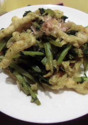 カリカリ油揚げと大根葉の炒め物-レシピのメイン写真